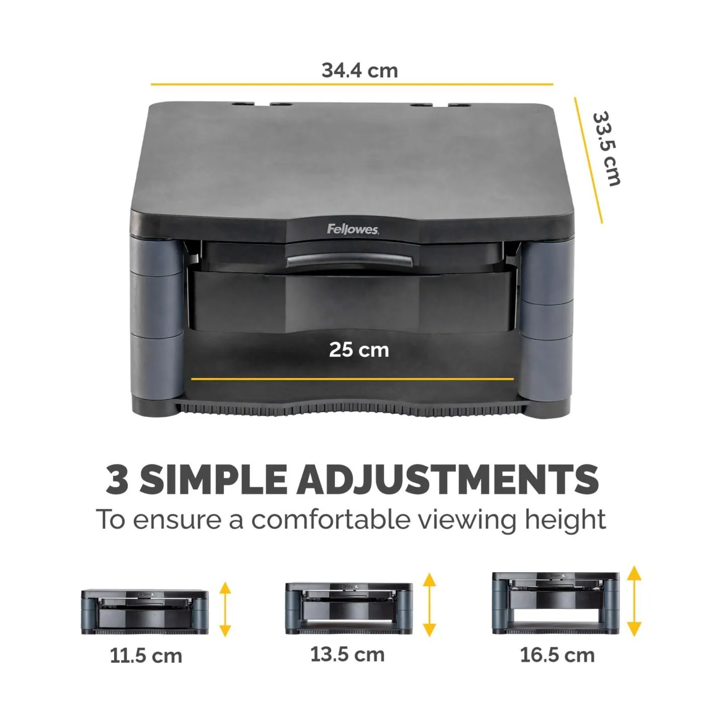 Fellowes MONITOR ACC RISER PREMIUM/PLUS 9169501 FELLOWES