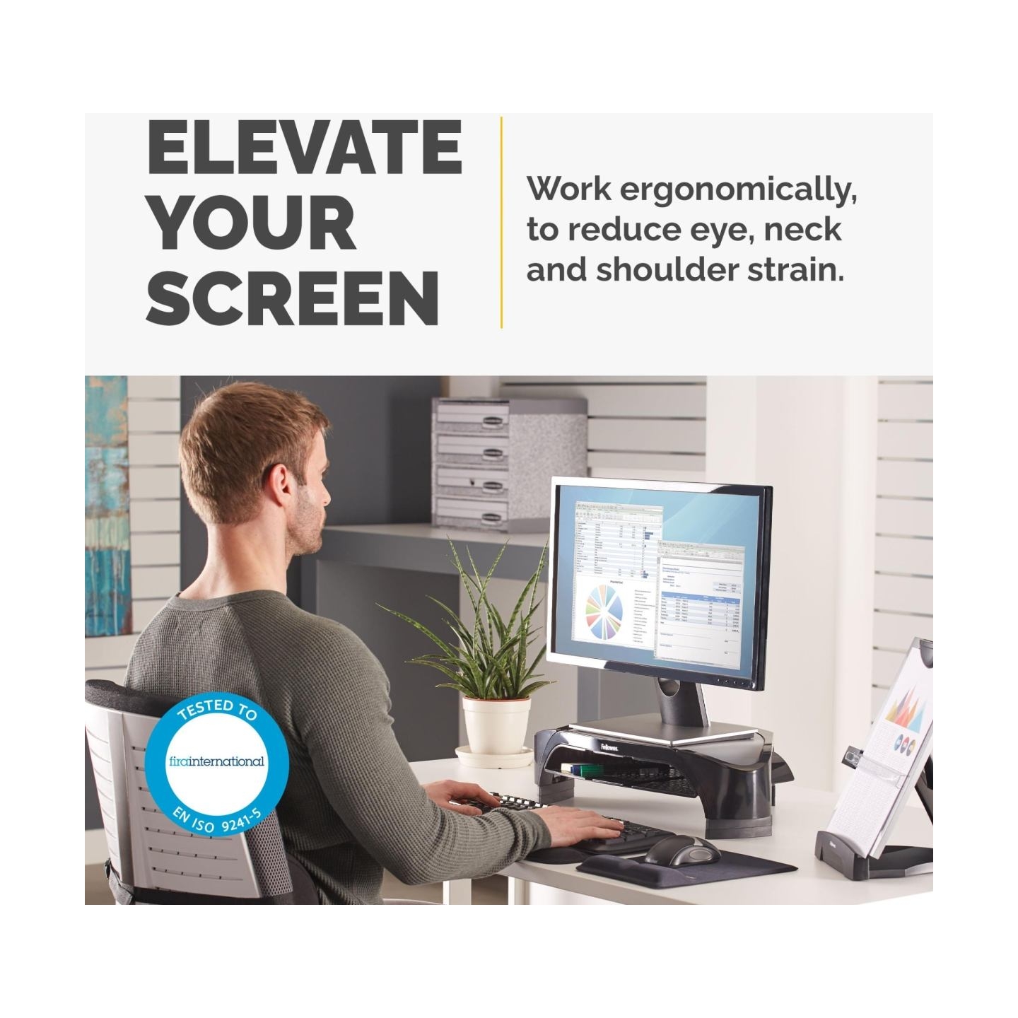 Fellowes MONITOR ACC RISER SMART/PLUS 8020801 FELLOWES