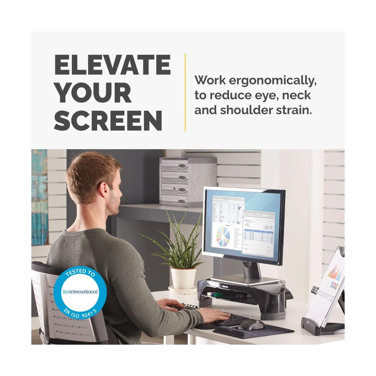 Fellowes MONITOR ACC RISER SMART/PLUS 8020801 FELLOWES