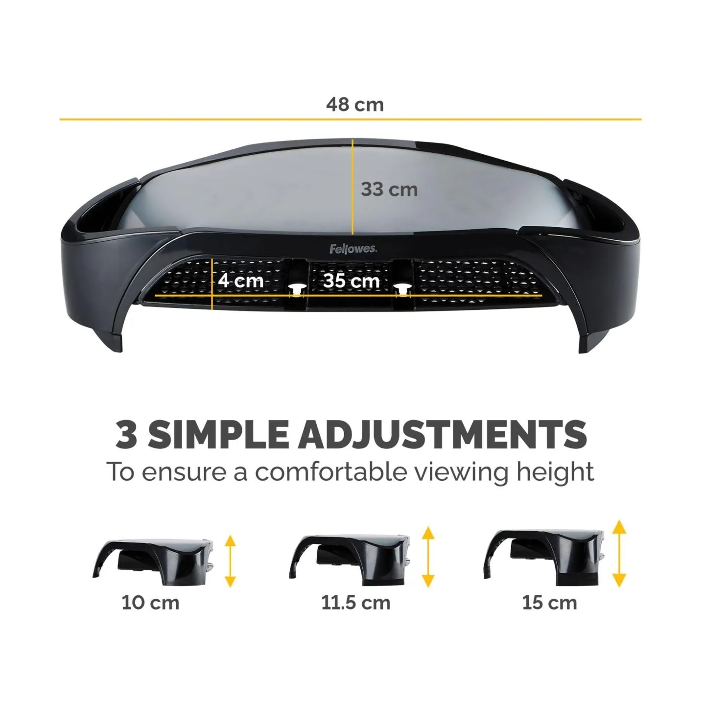 Fellowes MONITOR ACC RISER SMART/PLUS 8020801 FELLOWES