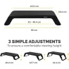 Fellowes MONITOR ACC RISER HANA LT/BLACK 100016996 FELLOWES