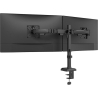 Neomounts NERO DOUBLE FLAT SCREEN DESK MOUNT  (PHONE HOLDER+QUICK-FIX CLAMP/GROMMET)
