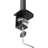 Neomounts NERO DOUBLE FLAT SCREEN DESK MOUNT  (PHONE HOLDER+QUICK-FIX CLAMP/GROMMET)