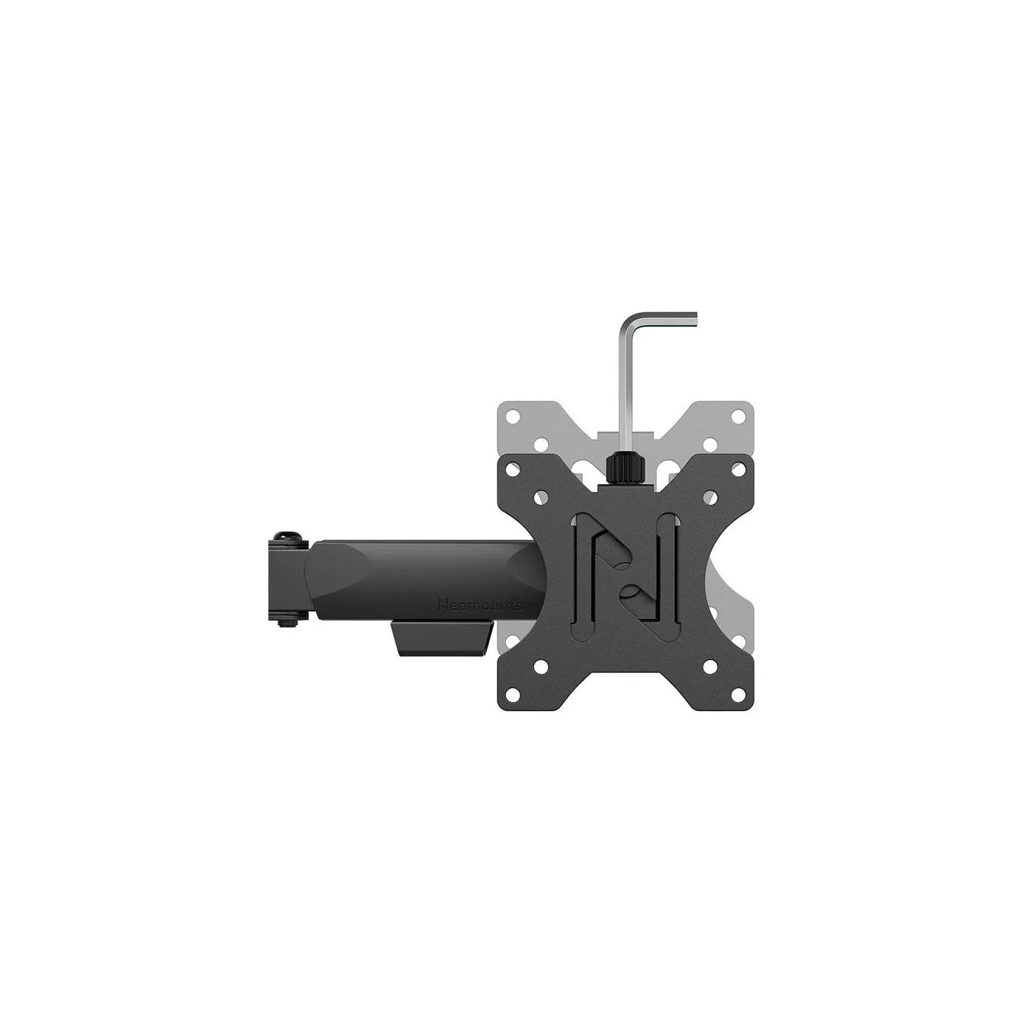 Neomounts NERO DOUBLE FLAT SCREEN DESK MOUNT  (PHONE HOLDER+QUICK-FIX CLAMP/GROMMET)