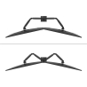 Neomounts NERO DOUBLE FLAT SCREEN DESK MOUNT  (PHONE HOLDER+QUICK-FIX CLAMP/GROMMET)