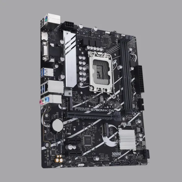 Asus | PRIME B760M-K D4 | Processor family Intel | Processor socket  LGA1700 | DDR4 DIMM | Memory slots 2 | Supported hard disk 