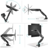 Onkron MONITOR ACC DESK MOUNT/13-34" BLACK G90-B ONKRON