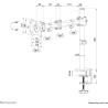 Neomounts MONITOR ACC DESK MOUNT/10-30" NM-D135WHITE NEOMOUNTS