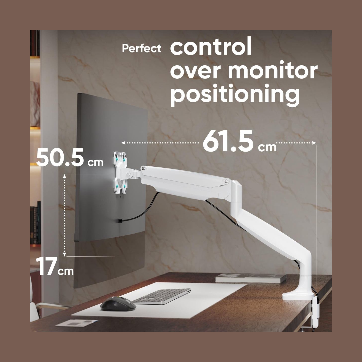 Onkron MONITOR ACC DESK MOUNT/13-32" WHITE G100-W ONKRON