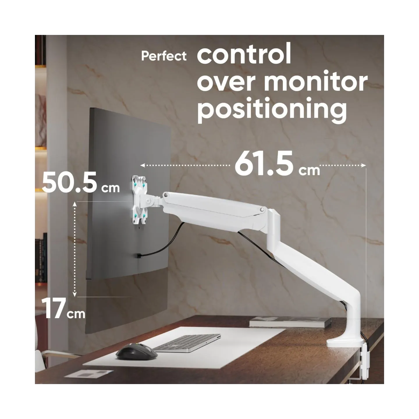 Onkron MONITOR ACC DESK MOUNT/13-32" WHITE G100-W ONKRON