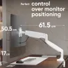 Onkron MONITOR ACC DESK MOUNT/13-32" WHITE G100-W ONKRON