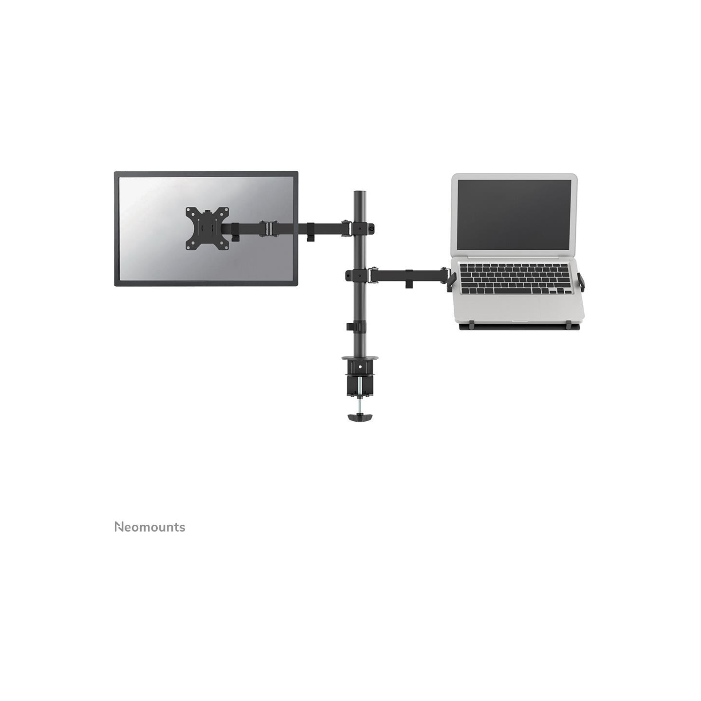 Neomounts NEWSTAR FLAT SCREEN & NOTEBOOK DESK MOUNT (CLAMP/GROMMET)  10-32" BLACK
