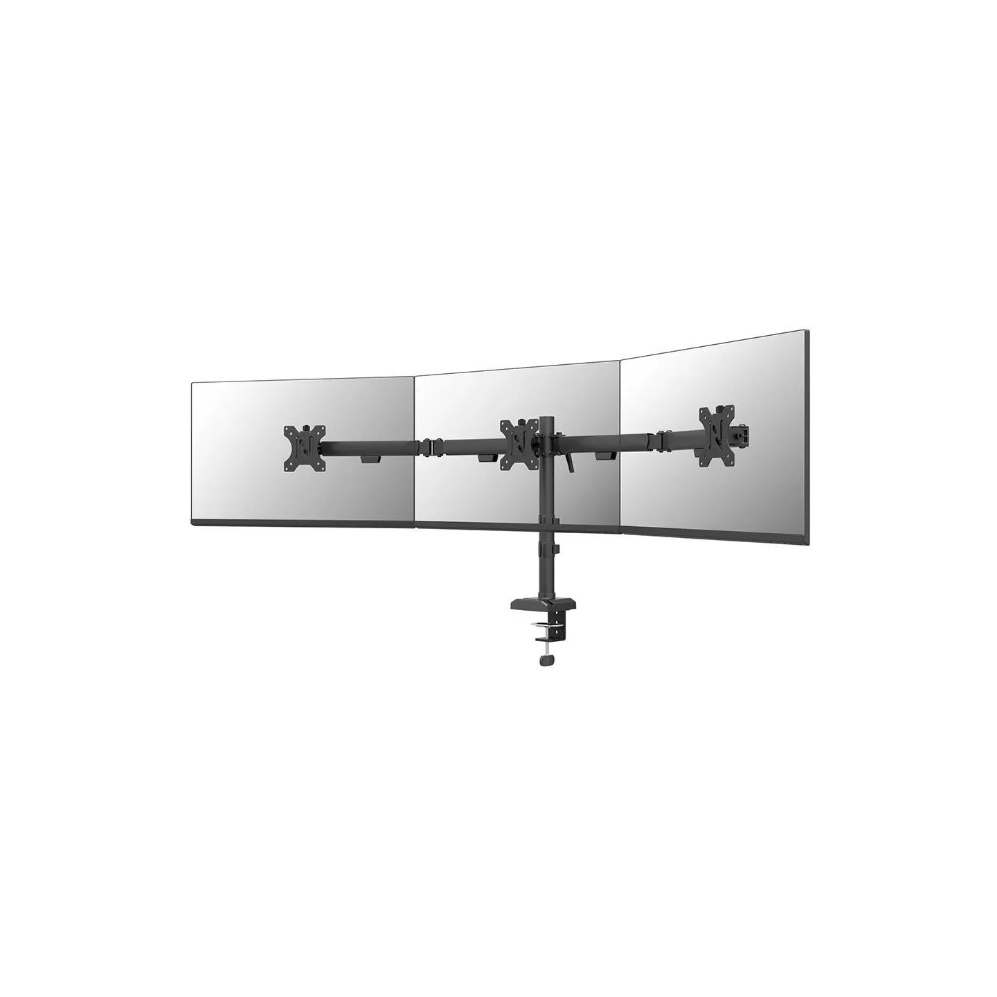 Neomounts NERO TRIPLE FLAT SCREEN DESK MOUNT  (PHONE HOLDER+QUICK-FIX CLAMP/GROMMET)
