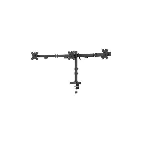 Neomounts NERO TRIPLE FLAT SCREEN DESK MOUNT  (PHONE HOLDER+QUICK-FIX CLAMP/GROMMET)