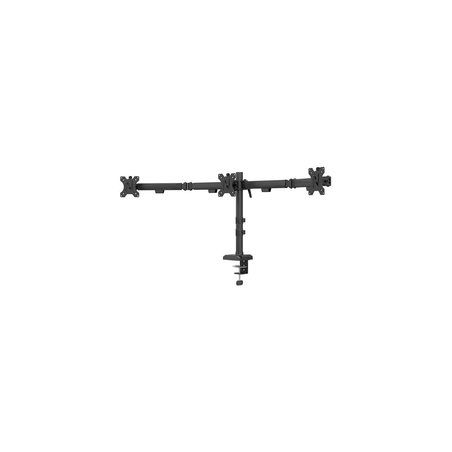 Neomounts NERO TRIPLE FLAT SCREEN DESK MOUNT  (PHONE HOLDER+QUICK-FIX CLAMP/GROMMET)