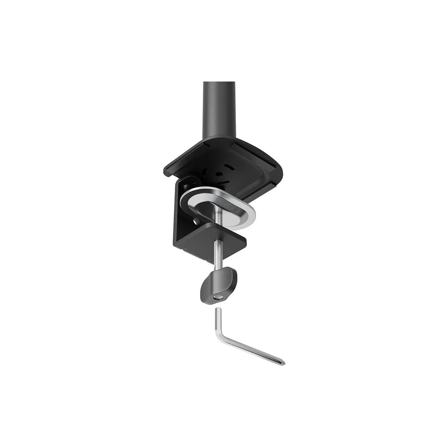 Neomounts NERO TRIPLE FLAT SCREEN DESK MOUNT  (PHONE HOLDER+QUICK-FIX CLAMP/GROMMET)