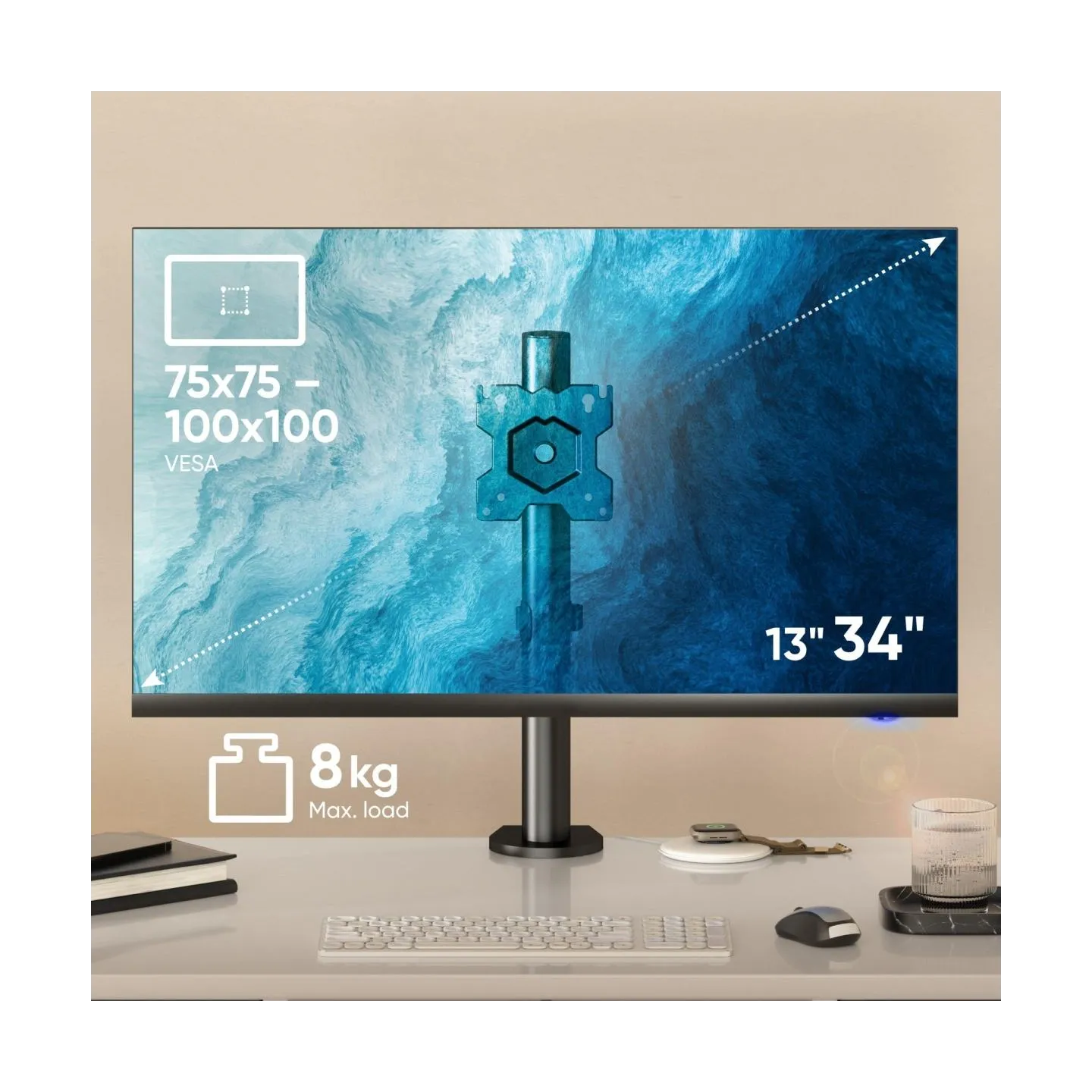 Onkron MONITOR ACC DESK MOUNT/13-34" BLACK D101E-B ONKRON