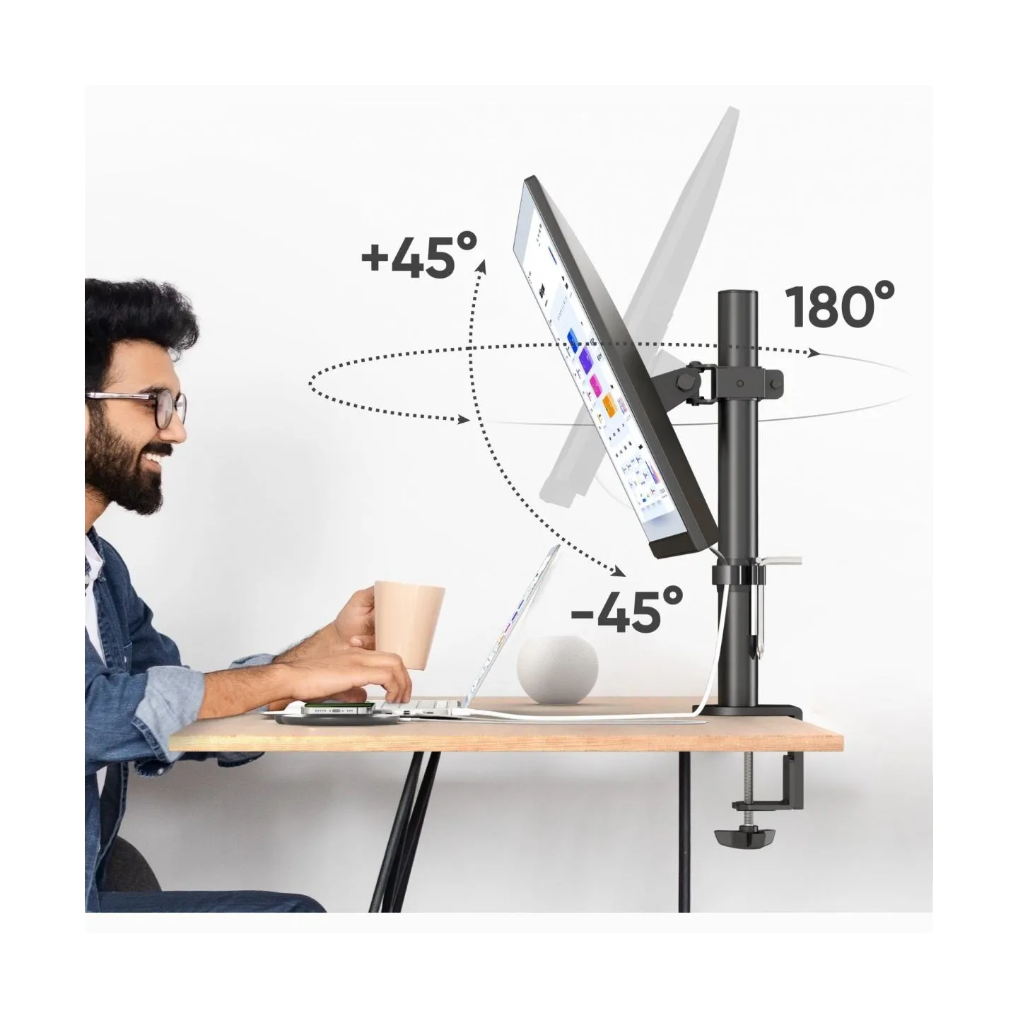 Onkron MONITOR ACC DESK MOUNT/13-34" BLACK D101E-B ONKRON