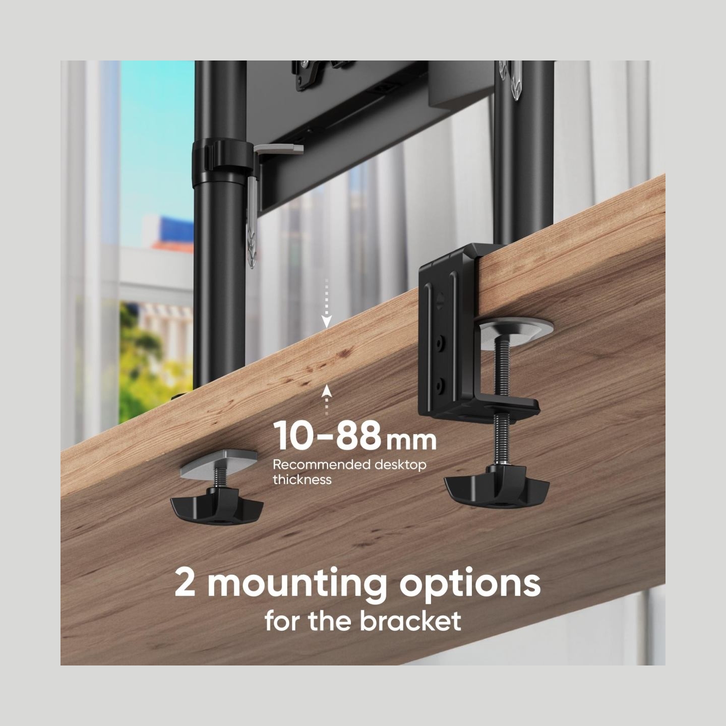 Onkron MONITOR ACC DESK MOUNT/13-34" BLACK D101E-B ONKRON