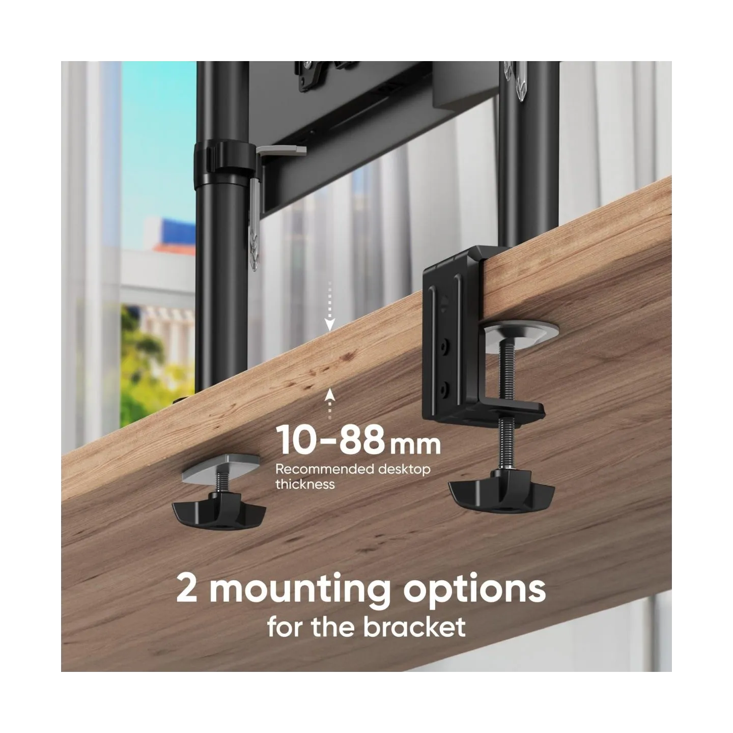Onkron MONITOR ACC DESK MOUNT/13-34" BLACK D101E-B ONKRON