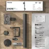 Onkron MONITOR ACC DESK MOUNT/13-34" BLACK D101E-B ONKRON