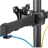 Neomounts NEWSTAR FLAT SCREEN DESK MOUNT (CLAMP/GROMMET) 10-27" BLACK
