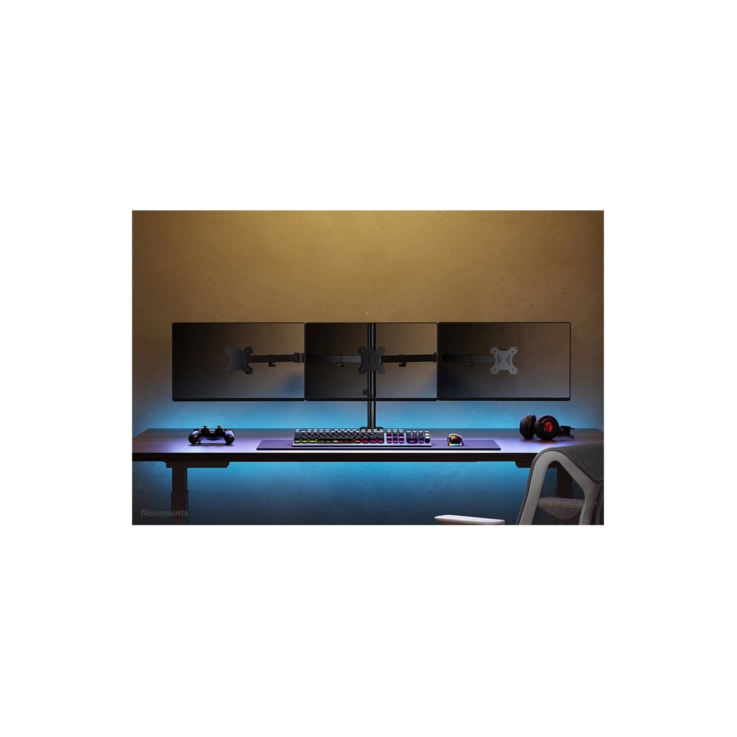 Neomounts NEWSTAR FLAT SCREEN DESK MOUNT (CLAMP/GROMMET) 10-27" BLACK