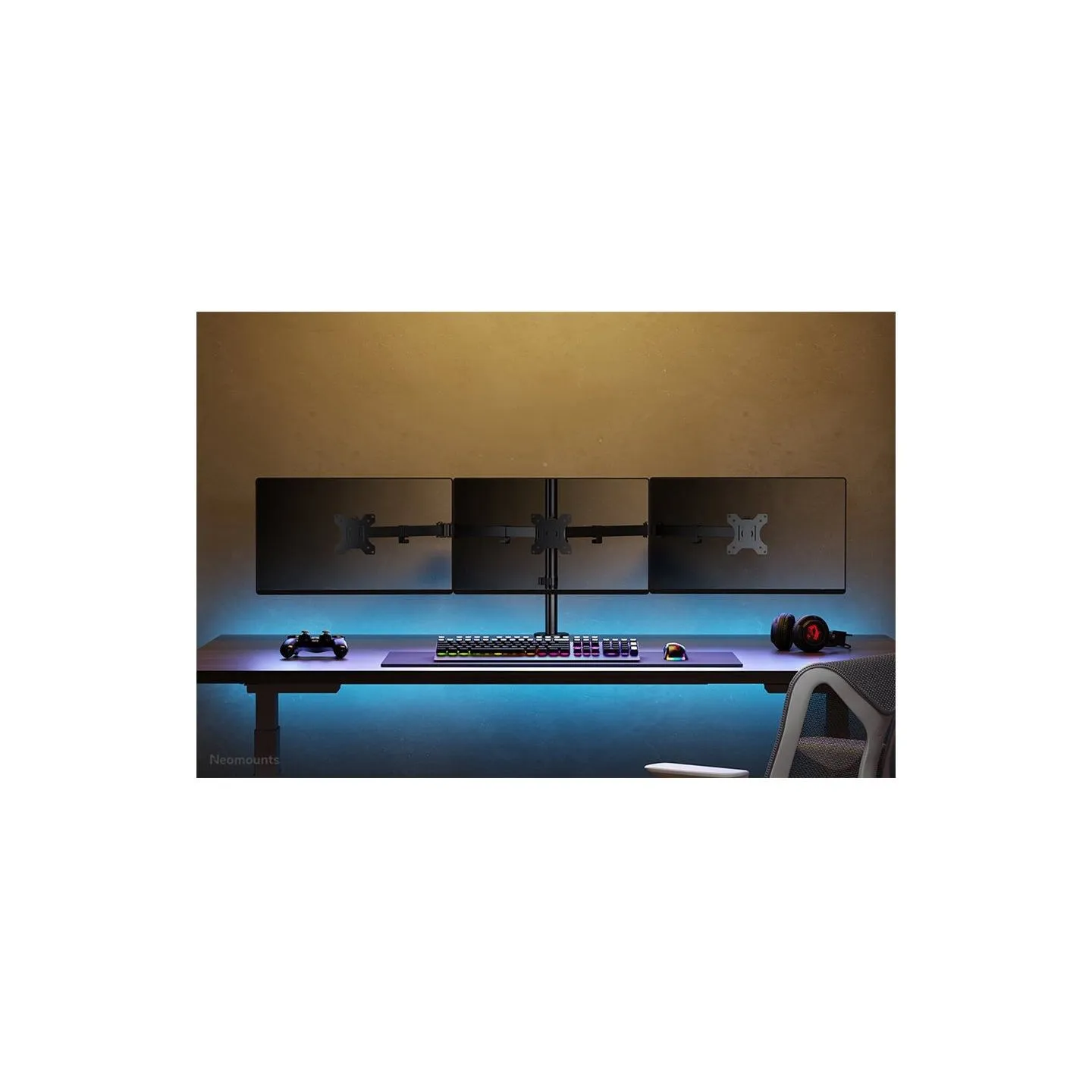 Neomounts NEWSTAR FLAT SCREEN DESK MOUNT (CLAMP/GROMMET) 10-27" BLACK