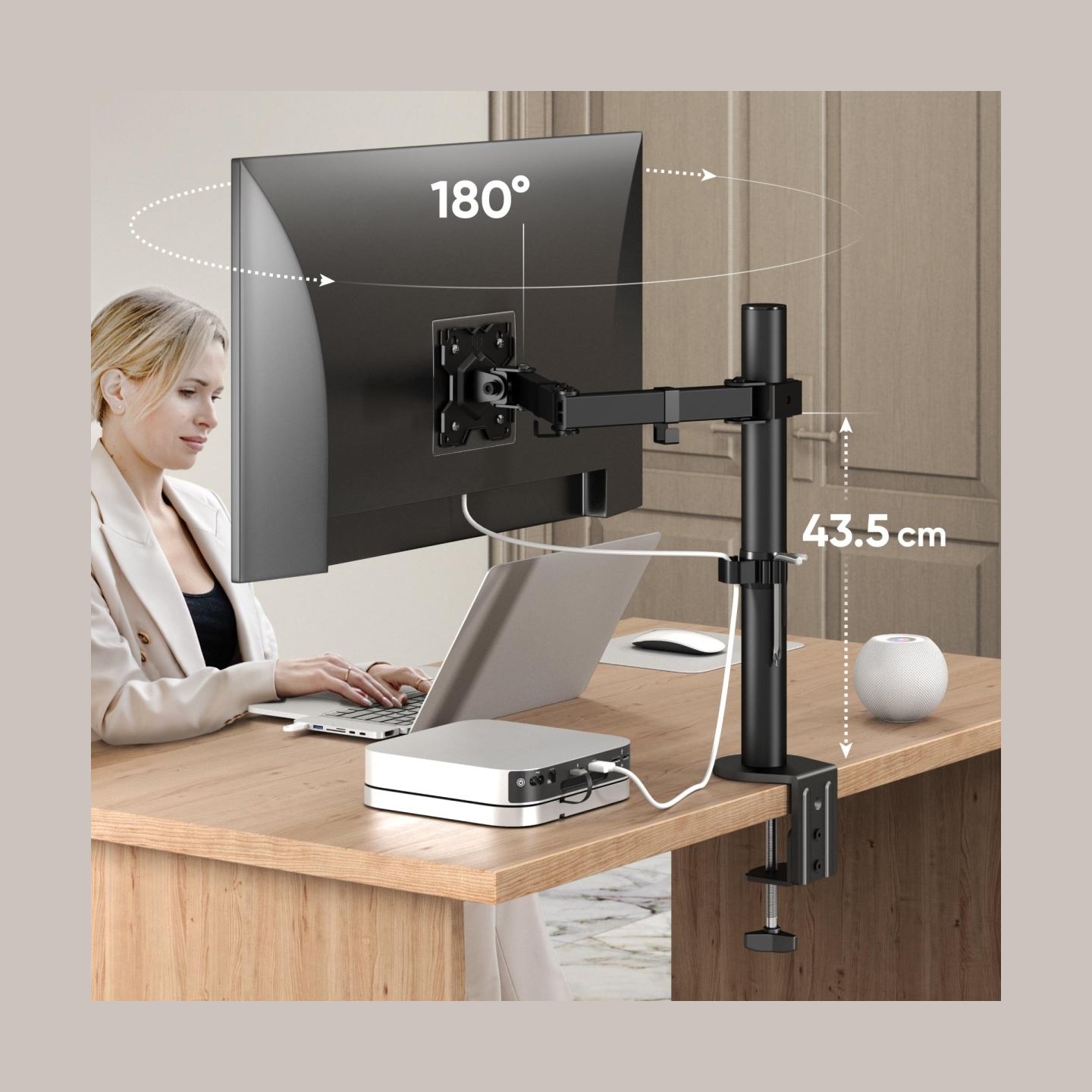 Onkron MONITOR ACC DESK MOUNT/13-34" BLACK D121E-B ONKRON