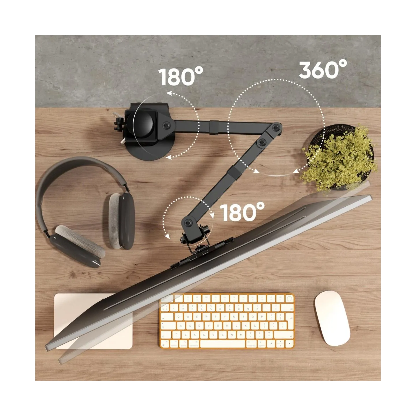 Onkron MONITOR ACC DESK MOUNT/13-34" BLACK D121E-B ONKRON