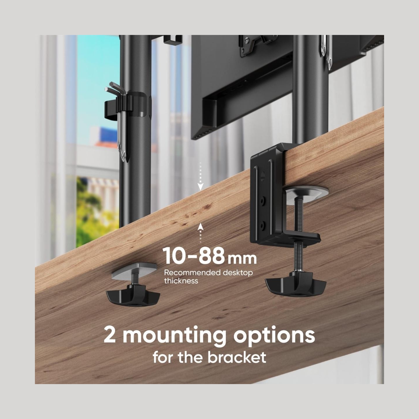 Onkron MONITOR ACC DESK MOUNT/13-34" BLACK D121E-B ONKRON