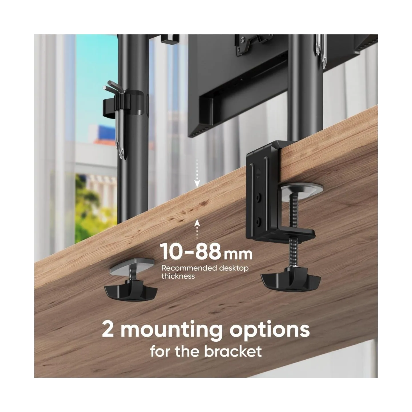 Onkron MONITOR ACC DESK MOUNT/13-34" BLACK D121E-B ONKRON