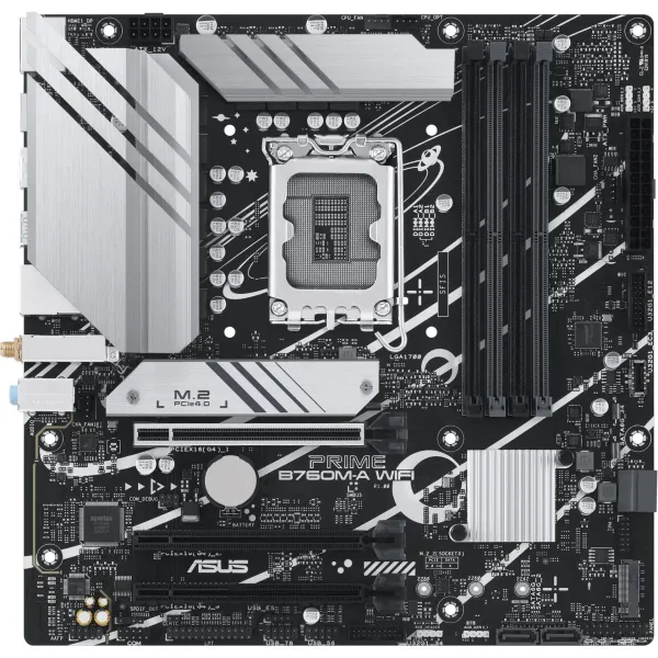 Asus | PRIME B760M-A WIFI | Processor family Intel | Processor socket LGA1700 | DDR5 | Supported hard disk drive interfaces M.2,