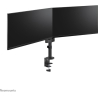 Neomounts SCREEN DESK MOUNT FOR TWO SCREENS, BLACK (CLAMP+GROMMET)