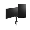 Neomounts SCREEN DESK MOUNT FOR TWO SCREENS, BLACK (CLAMP+GROMMET)