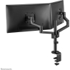Neomounts SCREEN DESK MOUNT FOR TWO SCREENS, BLACK (CLAMP+GROMMET)