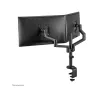 Neomounts SCREEN DESK MOUNT FOR TWO SCREENS, BLACK (CLAMP+GROMMET)