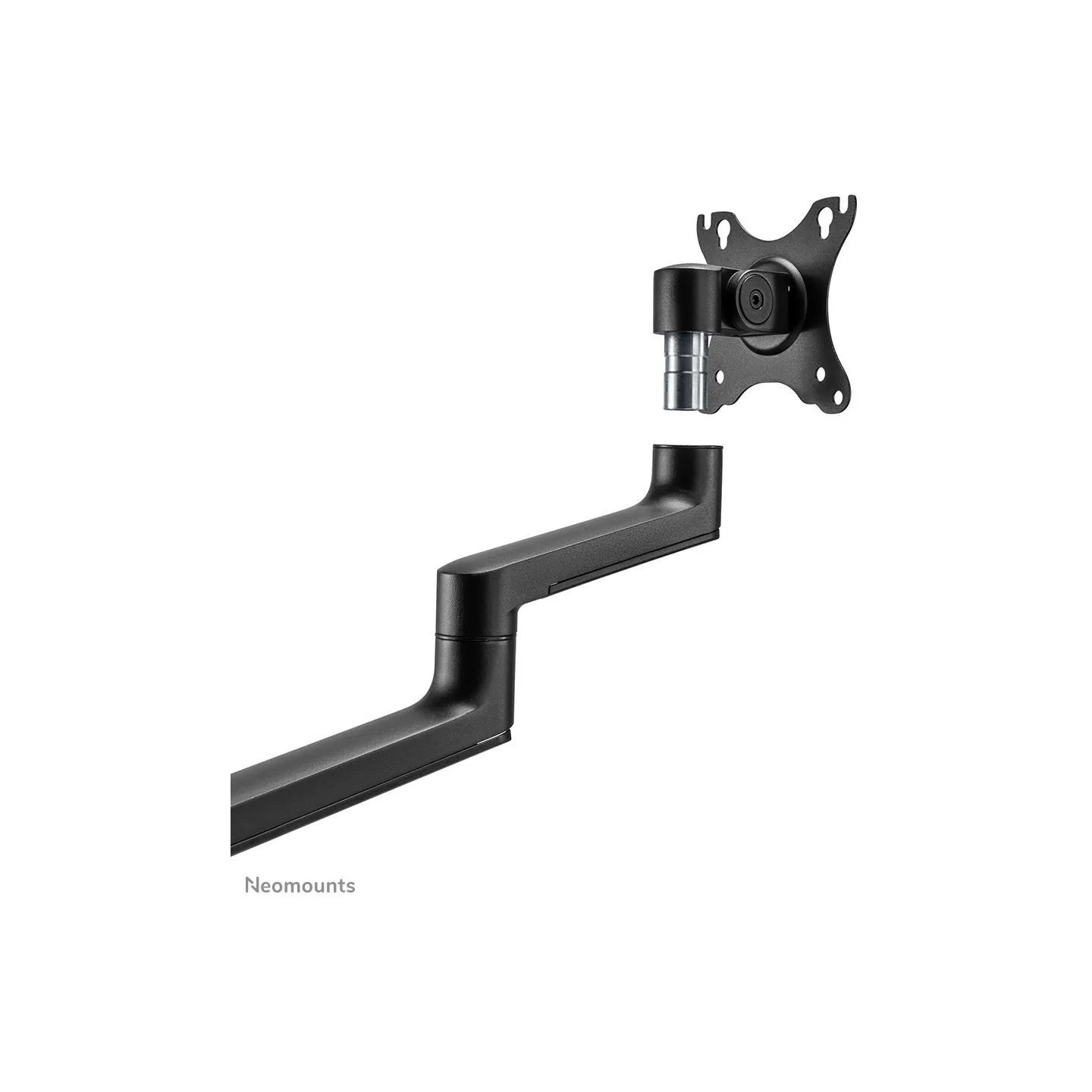 Neomounts SCREEN DESK MOUNT FOR TWO SCREENS, BLACK (CLAMP+GROMMET)