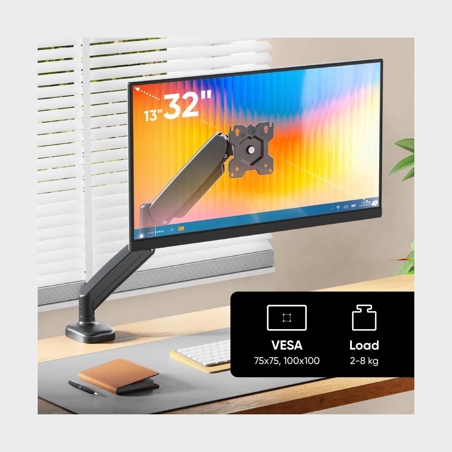 Onkron MONITOR ACC DESK MOUNT/13-32" BLACK G50-B ONKRON