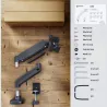 Onkron MONITOR ACC DESK MOUNT/13-32" BLACK G50-B ONKRON