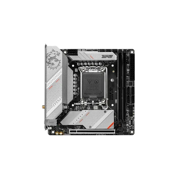 MSI | MPG B760I EDGE WIFI | Processor family Intel | Processor socket  LGA1700 | DDR5 DIMM | Memory slots 2 | Supported hard dis