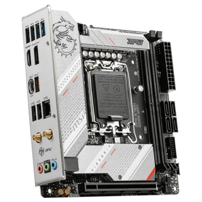 MSI | MPG B760I EDGE WIFI | Processor family Intel | Processor socket  LGA1700 | DDR5 DIMM | Memory slots 2 | Supported hard dis