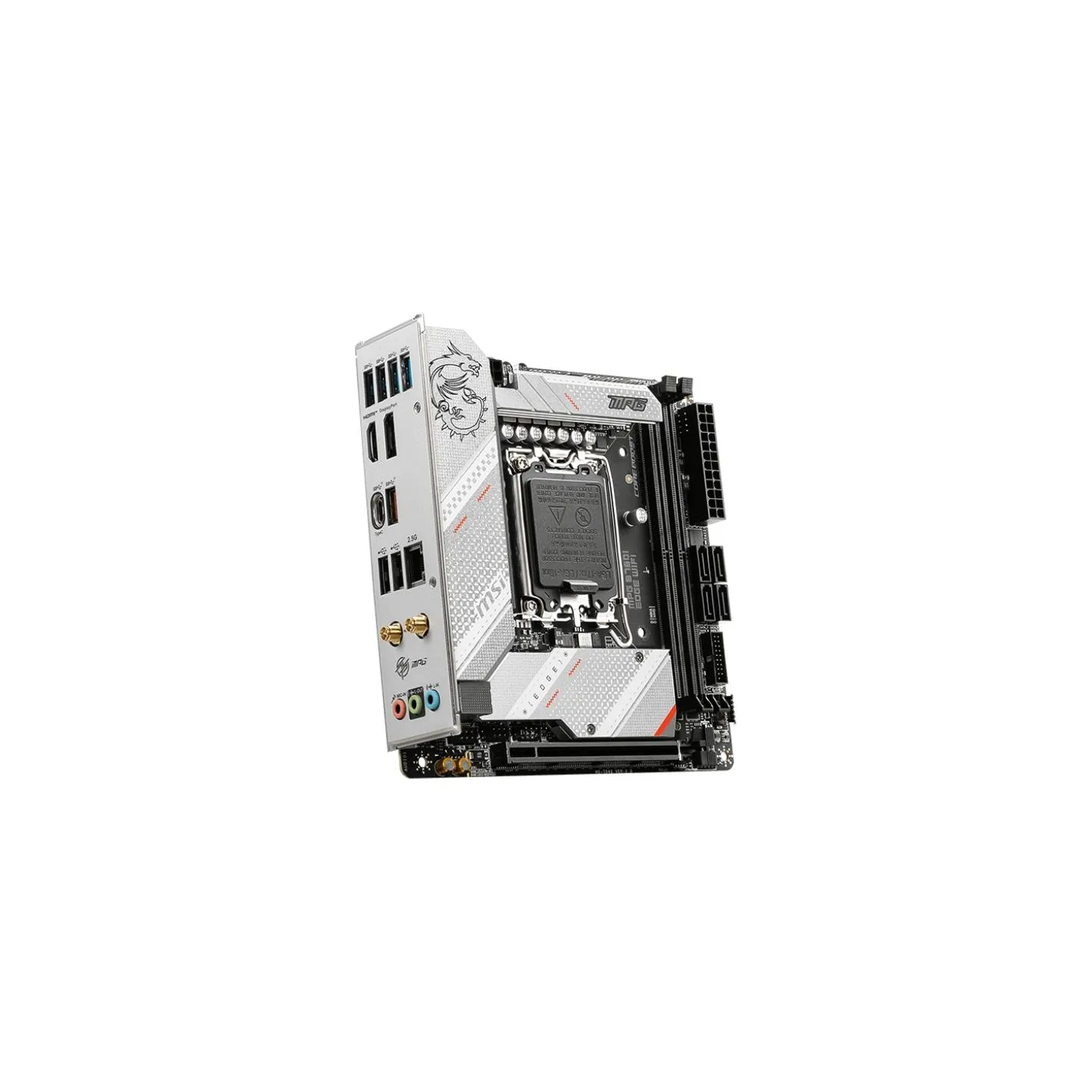 MSI | MPG B760I EDGE WIFI | Processor family Intel | Processor socket  LGA1700 | DDR5 DIMM | Memory slots 2 | Supported hard dis