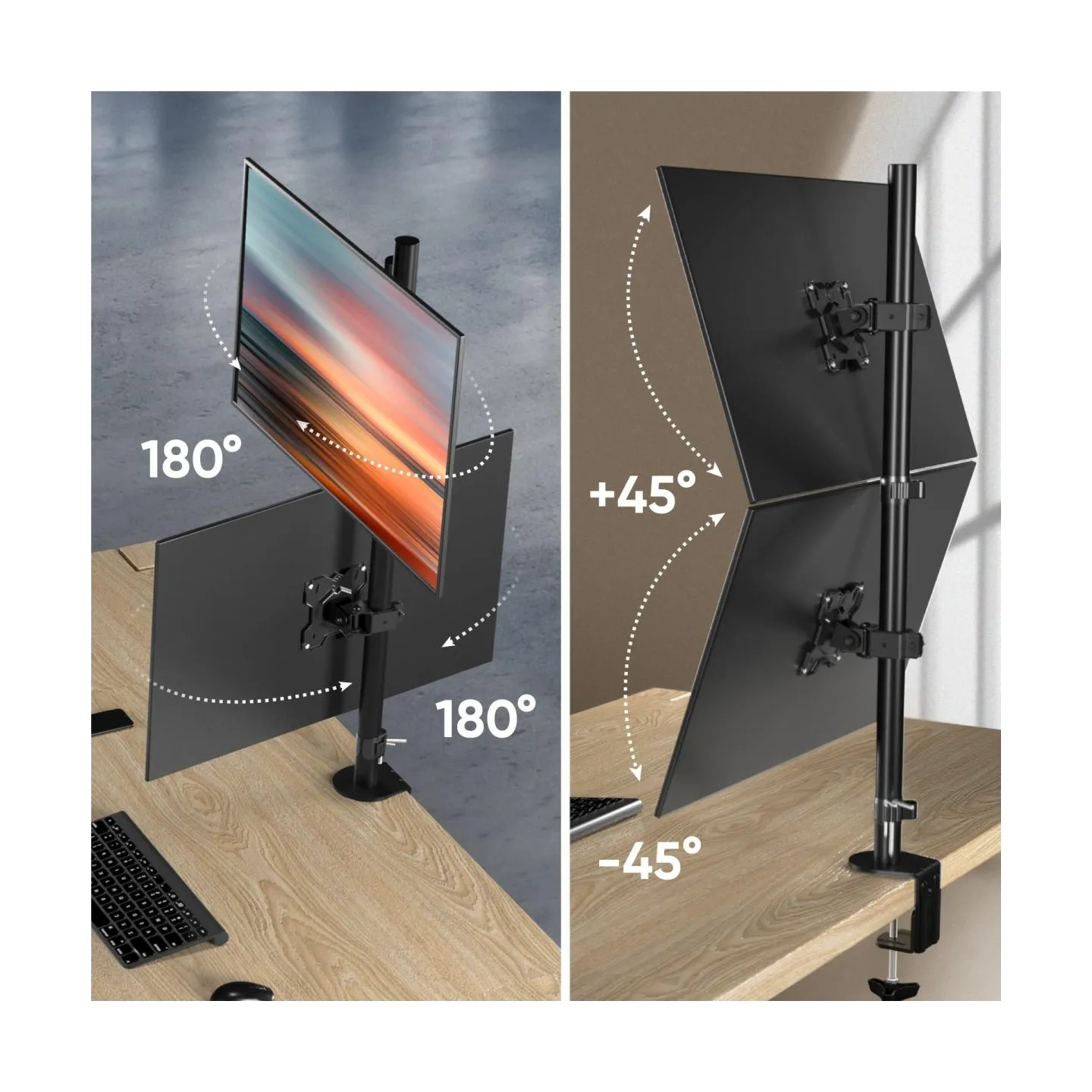 Onkron MONITOR ACC DESK MOUNT/13-34" BLACK D208E-B ONKRON