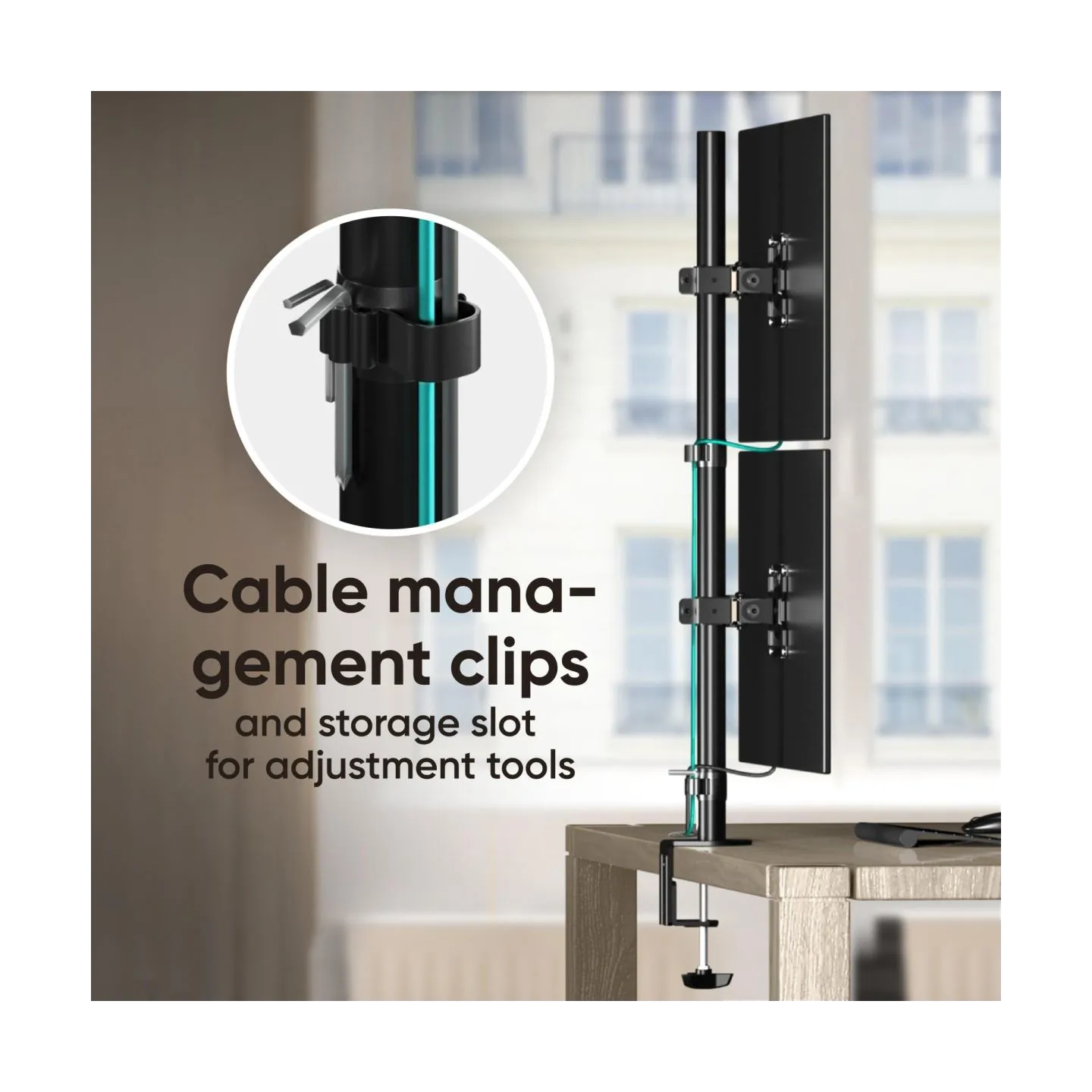 Onkron MONITOR ACC DESK MOUNT/13-34" BLACK D208E-B ONKRON
