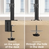 Onkron MONITOR ACC DESK MOUNT/13-34" BLACK D208E-B ONKRON