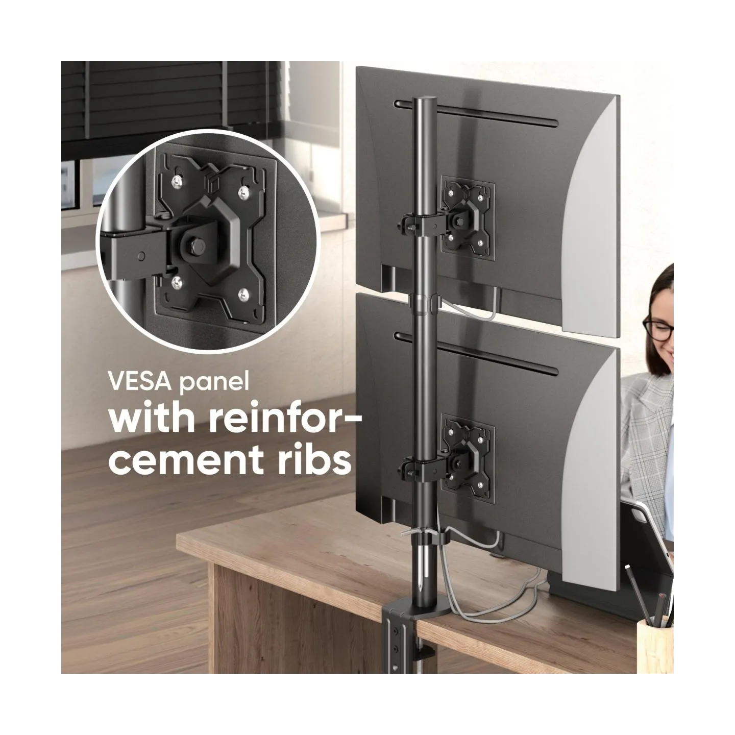 Onkron MONITOR ACC DESK MOUNT/13-34" BLACK D208E-B ONKRON