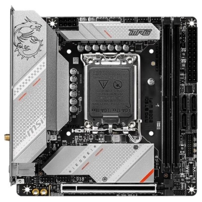 MSI | MPG B760I EDGE WIFI | Processor family Intel | Processor socket  LGA1700 | DDR5 DIMM | Memory slots 2 | Supported hard dis