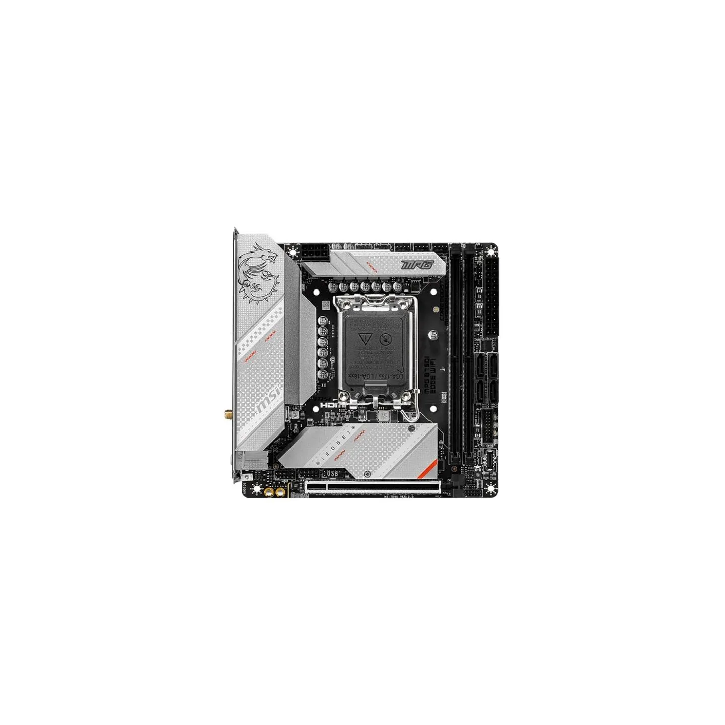 MSI | MPG B760I EDGE WIFI | Processor family Intel | Processor socket  LGA1700 | DDR5 DIMM | Memory slots 2 | Supported hard dis