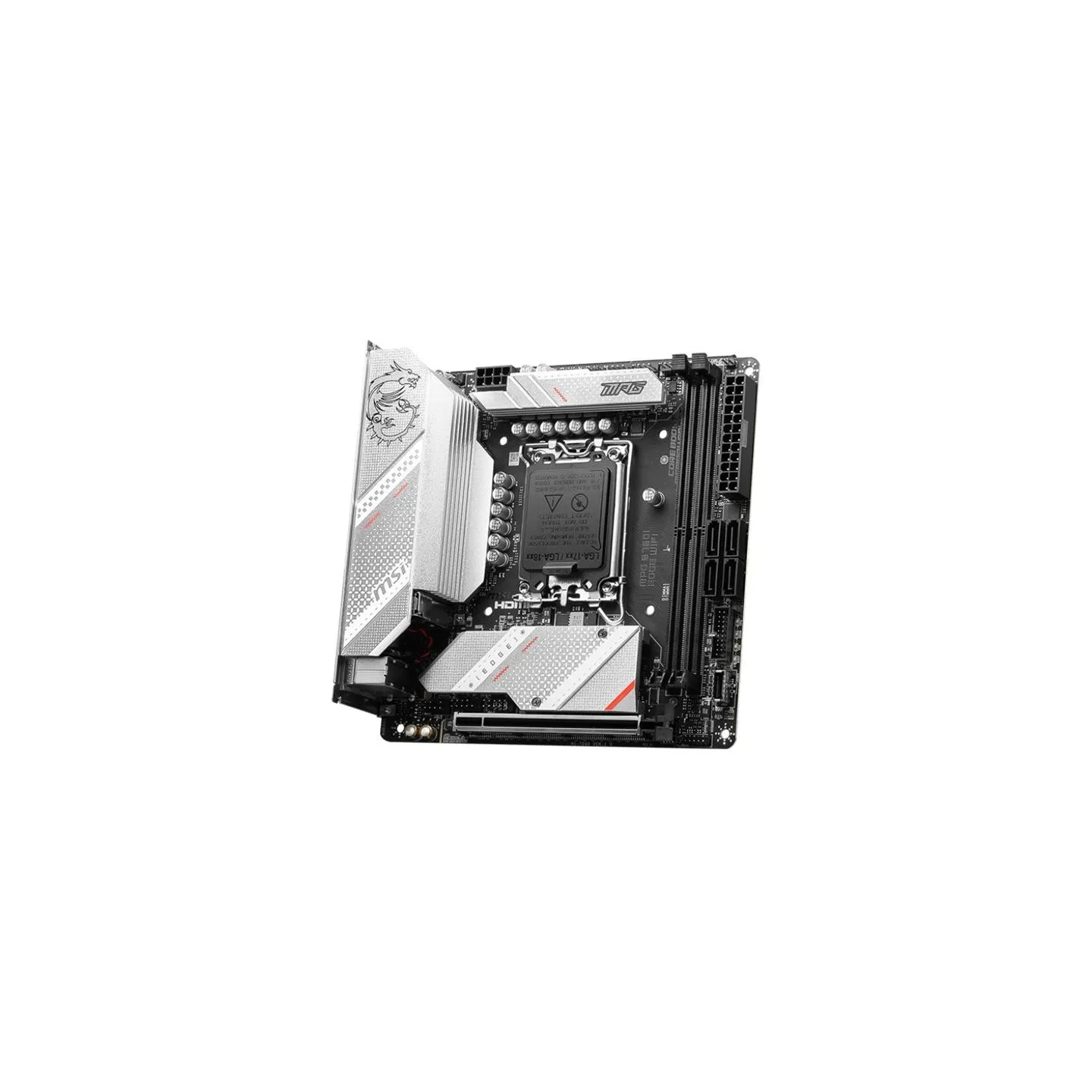 MSI | MPG B760I EDGE WIFI | Processor family Intel | Processor socket  LGA1700 | DDR5 DIMM | Memory slots 2 | Supported hard dis
